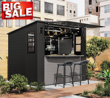 Suncast 8ft 3" x 7ft 4" (2.5 x 2.2m) Cabana Entertainment Shed