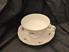 Vintage Bavaria Western Germany Porcelain Teacup and Saucer Set Pink Rosebud — photo 2