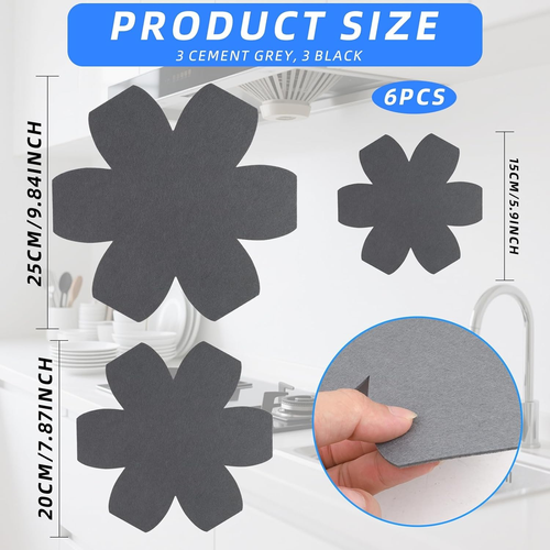 6PCS Felt Pots and Pans Divider Separator Pads, Cookware Protector Set for Kitch - Picture 2 of 12