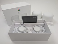 Google Nest Wifi Router and Point - Snow H2D H2E - Used with box and chargers