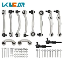 Kucar 12Pcs Front Upper Lower Control Arms Ball Joint Kit for Audi A4 2000-2008
