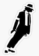 Michael Jackson  Vinyl Sticker  Moonwalk   80s  King of Pop  MJ