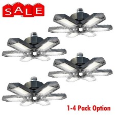 12000000LM LED Garage Light Deformable Bulb Super Bright Work Shop Ceiling Light