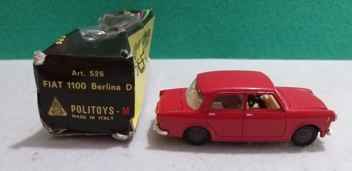 Miniature Mebetoys Fiat 1100 R - Echelle 1/43 - Années 70 - Collection