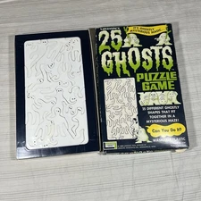 Rare Vintage 1968 25 Ghosts Puzzle Game Lakeside Toys Complete Horror Spooky