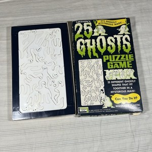 Rare Vintage 1968 25 Ghosts Puzzle Game Lakeside Toys Complete Horror Spooky K1