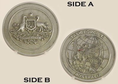 #ad #ad Australia Task Force 12 National Emblem Token 3#21 $35.99