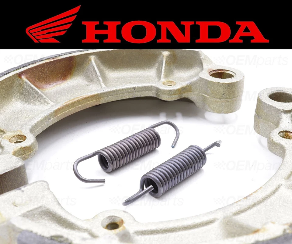 Juego de (2) zapatas de freno y resortes traseros ranurados al agua Honda #06430-MM8-881 Foto 2 de 4
