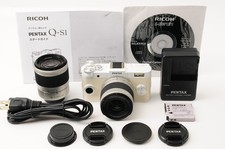  Near MINT Pentax Q-S1 Digital Camera White 02 06 2Lens Kit SC:2933 From Japan