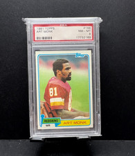 1981 Topps Art Monk Football Rookie Card RC #194 - PSA 8 Redskins. rookie card picture