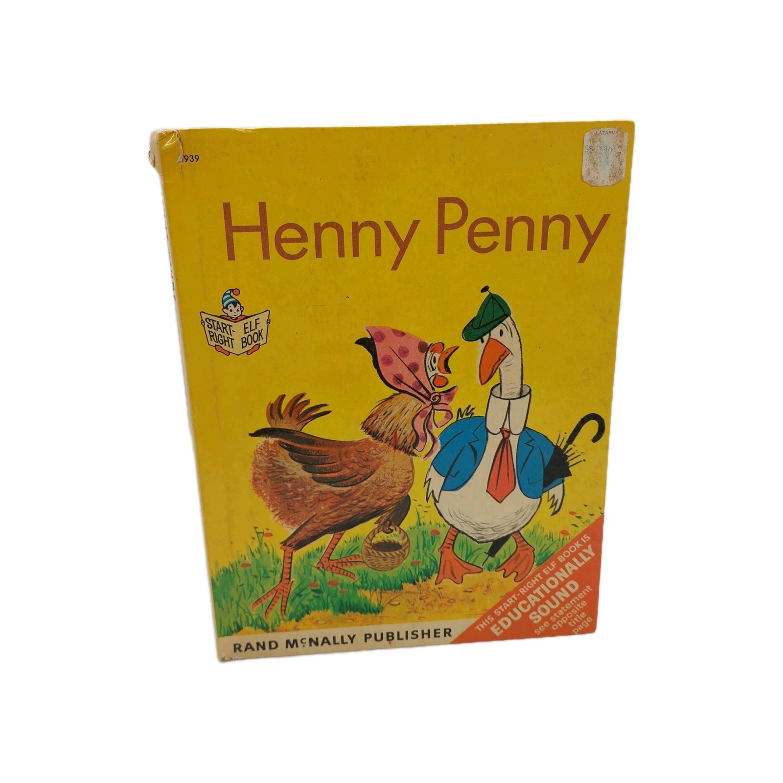Henny Penny Children Book Hardcover Rand McNally Read