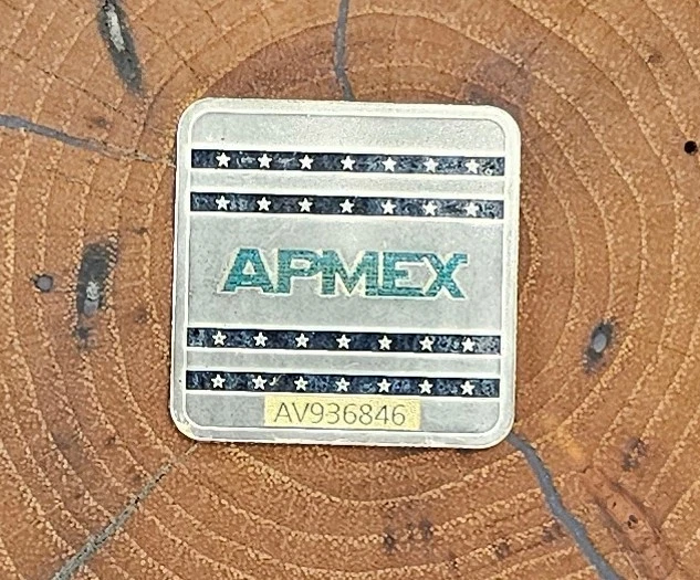 1 O.z. Cuadrado APMEX de plata fina .999 Foto 2 de 2