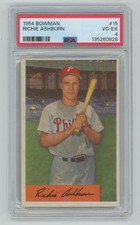 Richie Ashburn 1954 Bowman PSA 4 #15 Philadelphia Phillies