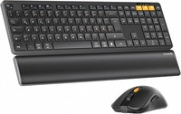 Protoarc Kabellos Bluetooth Tastatur Maus Set, KM60 Full-Size Tastatur Und Maus