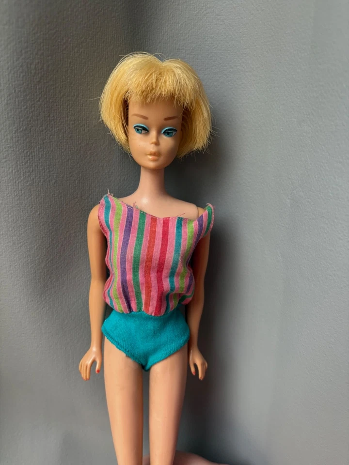 First Edition Vintage American Girl Mattel Barbie 1958 Original Ash Blonde - Image 3 of 4