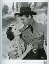 SADDLE TRAMP 8x10 b/w Press Photo / Joel McCrea & Wanda Hendrix