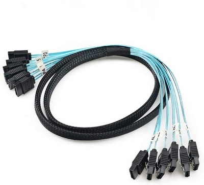 CableDeconn High Speed 6Gbps Sata 6 SATA Cable SAS Cable for Server 6 Pieces ...
