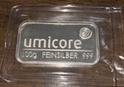 UNICORE SEALED 100g FINE 999 Silver Bar (sold Out Everywhere ;))
