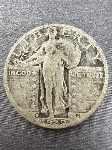 1929 S Standing Liberty Quarter Dollar 25C