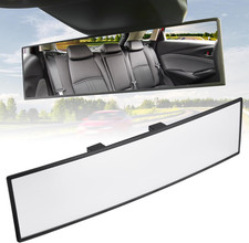 Rear View Mirror, Universal 11.81 Inch Panoramic Convex Interior Clip-On Wide An