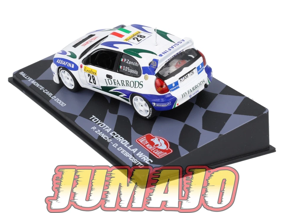 RMIT41 1/43 IXO Rallye Monte Carlo : TOYOTA Corolla WRC 2000 #28 P.Zanchi - Photo 3/4