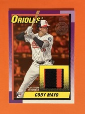 COBY MAYO (eBay 1/1 Jersey Match 16/25) (1:4,895 Packs) (RC 1990 PATCH RELIC)