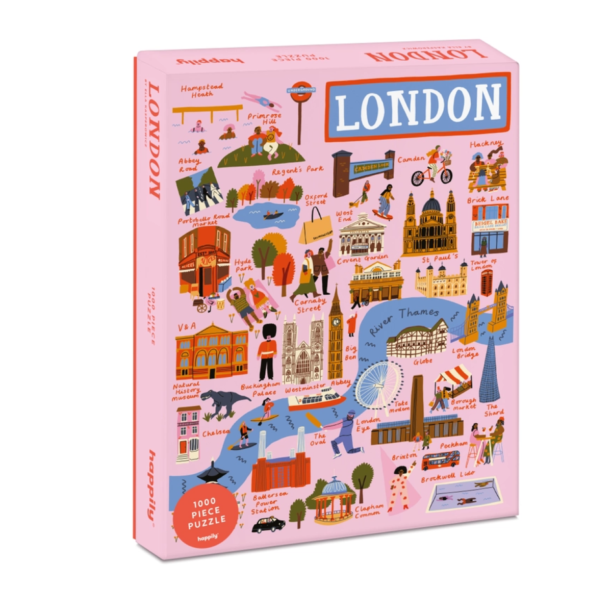Jigsaw Puzzle London Design 1000 Piece by Happily Novelty Birthday Gift Idea