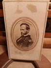 Orig CDV General Sherman In  Uniform With Bust View. 4 X 2.5 Inches Civil War