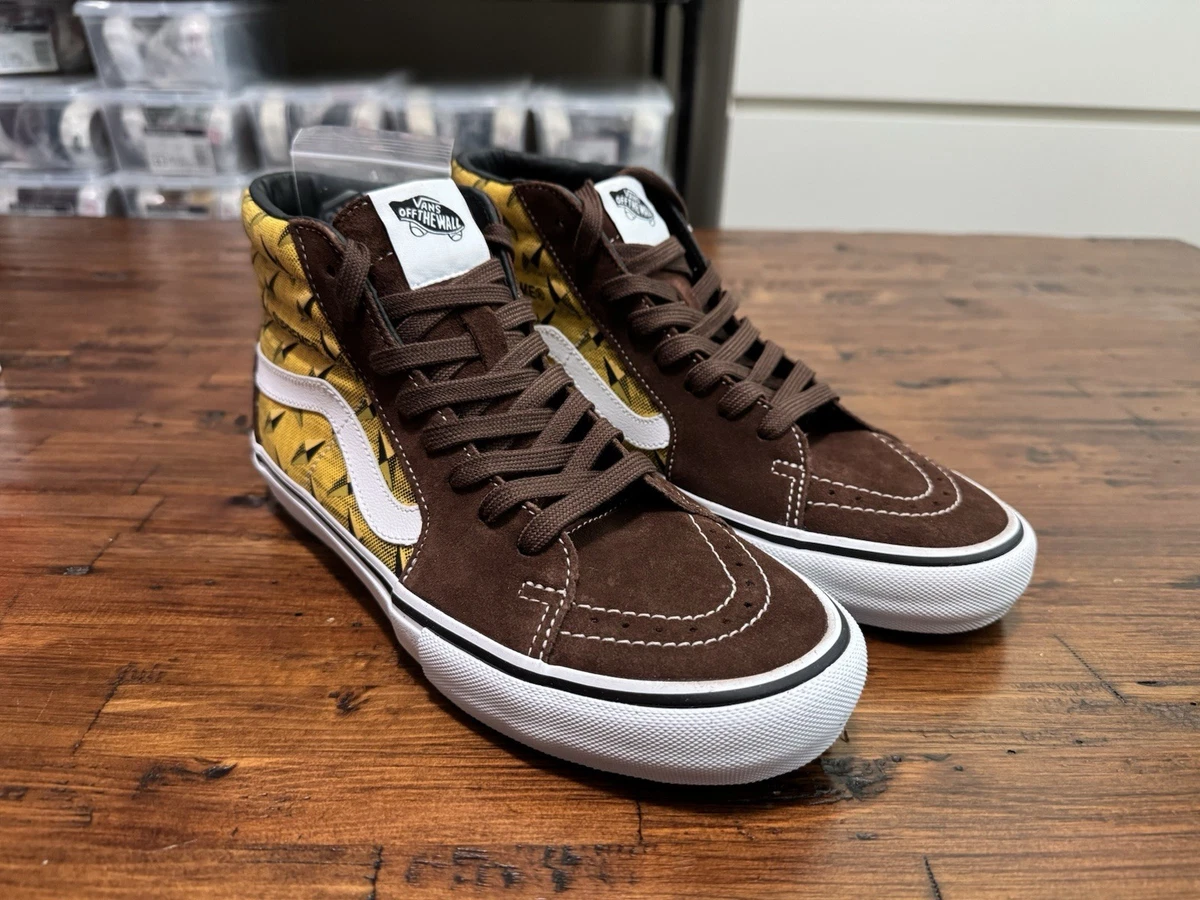 Supreme x Vans Sk8- Pro High Diamond Plate Brown for sale | eBay