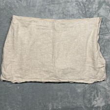 Abercrombie  Fitch Scarlett Mini Skort Women Oatmeal Linen Ultra High Rise XL