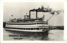 Excursion Steamer "Avalon" Original Vintage Real Photo Postcard RPPC