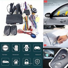 Car Ignition Switch Engine Start Push Button Keyless Entry Starter Remote Kit