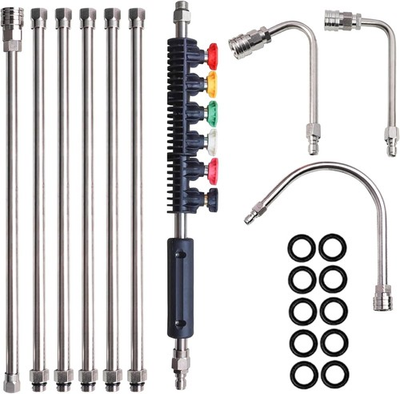 #ad Xiny Tool Pressure Washer Extension Wand 10 Pack Power Lance with 5... $39.67