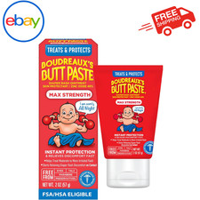 Boudreaux's Butt Paste Maximum Strength Diaper Rash Cream Ointment for Baby, 2oz