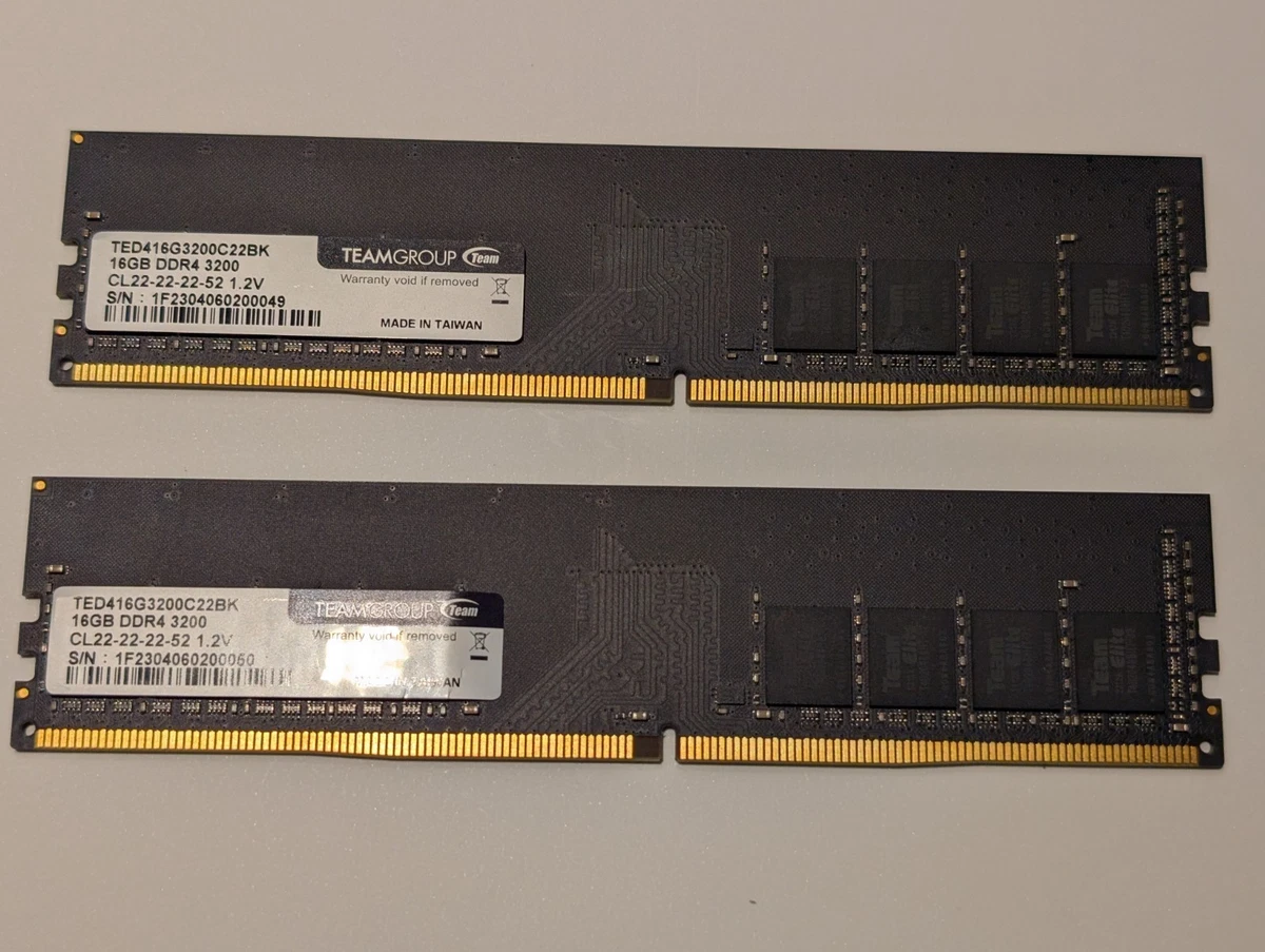 Team Group DDR4 SDRAM 16 GB Total Capacity Memory (RAM) for sale
