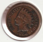 US Rare Old West 1906 Indian Head Penny Coin American Collection Shield Cent USA