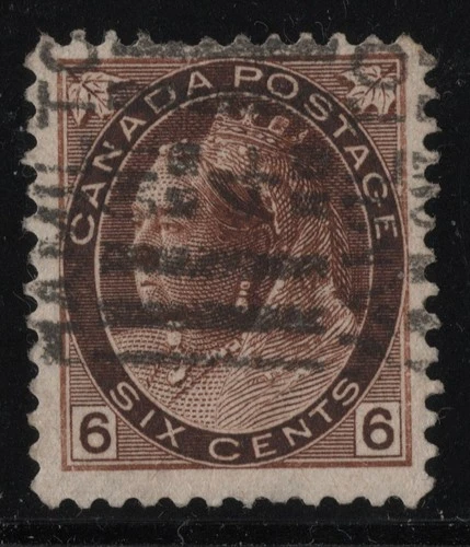 #80 Numeral 6c  Canada used