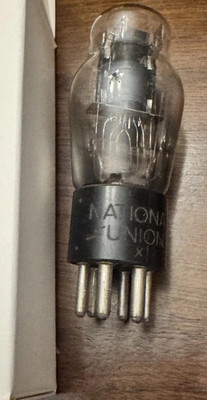 NU NOS Type 76 AUDIO TUBE ST Globe ENGRAVED BASE National Union