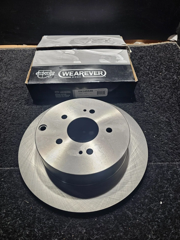 (CANTIDAD 2) Rotor de disco de freno trasero ventilado para Mitsubishi Grandis 2007-2009 YH145546 Foto 2 de 4