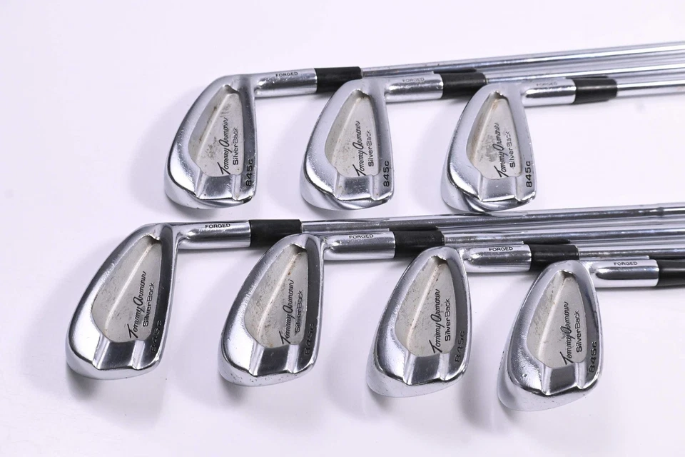 Tommy Armour 845c Silver Back Irons / 3-9i / Stiff Flex Dynamic Gold S300 Shafts - Image 2 of 4