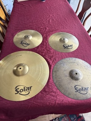 Sabian Solar Becken Set 20  Ride, 16  Crash 14  Hi Hats Hat. Versandkostenfrei