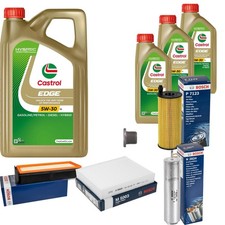 BOSCH Inspektionspaket 8 L Castrol EDGE 5W-30 LL f�r BMW 3er Touring 330d 4