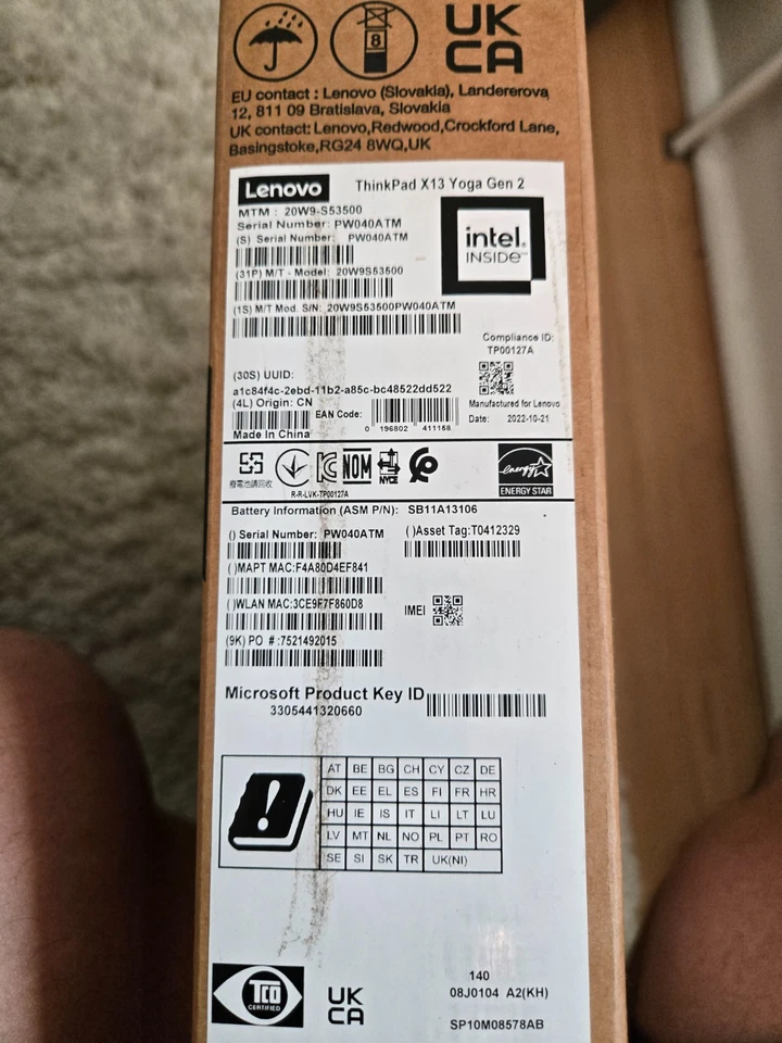 Lenovo ThinkPad X13 Yoga G2 · i5-1145G7 · 16GB · 256GB, photo 2 of 5
