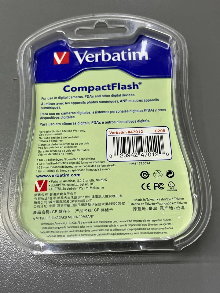 VERBATIM CompactFlash 2GB 47012 / Sealed - Image 4 of 4