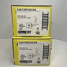 Lot of 50 Erico Caddy CATHP4Z34 Rod Flange Assy 1/4" Rod 3/8" Flange