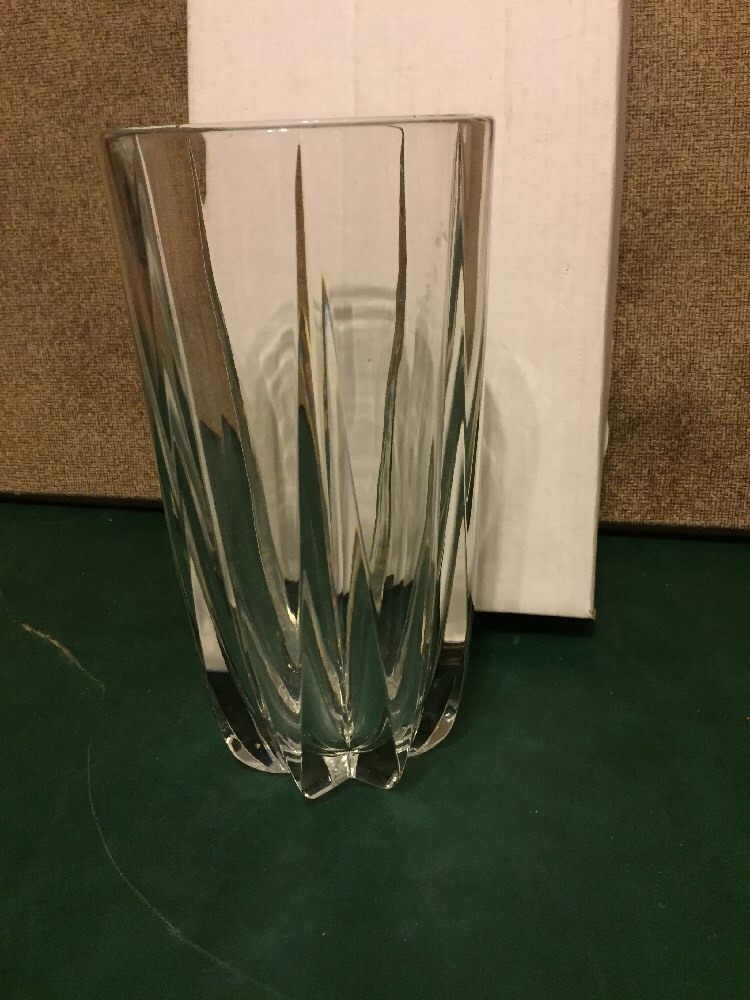 Large Crystal Vase eBay