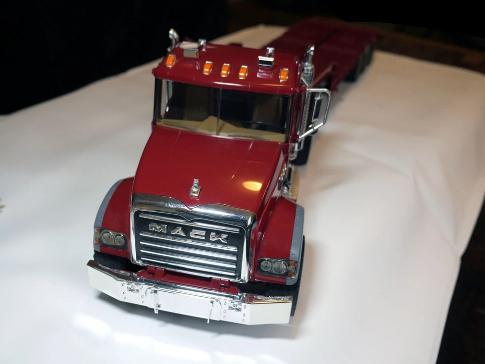 Bruder Mack Tandem Axle Tractor With Lowboy Flatbed Trailer - Image 4 of 4