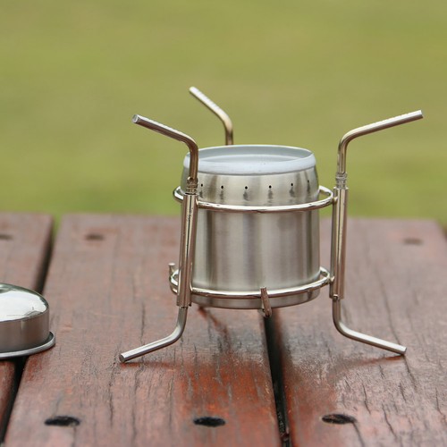 Mini Outdoor Camping Hiking Picnic BBQ Liquid Alcohol Stainless Steel Stove - Picture 13 of 14