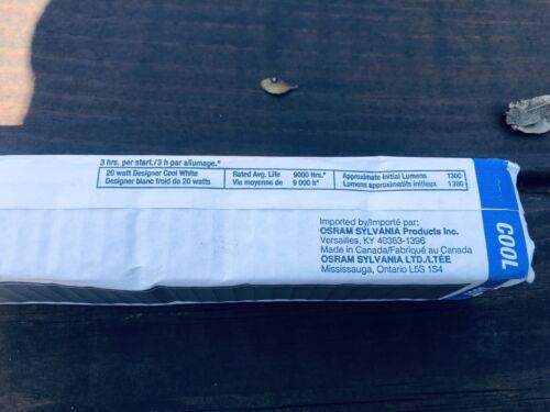 Vintage NIB SYLVANIA Designer COOL WHITE Fluorescent Light - 24” 20 Watts - Picture 4 of 15