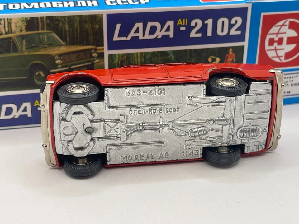 VAZ 2101 A9 RED ORIGINAL RARE USSR Made in CCCP VOLGA VAZ 1/43 NOVOEXPORT - Bild 4 von 4